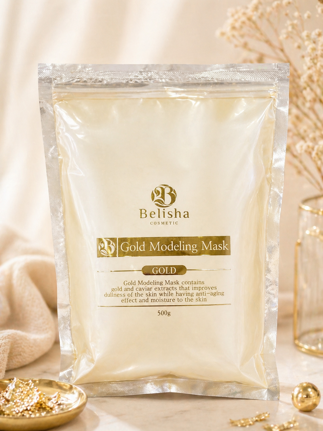 Belisha Gold Modeling Mask (500g)