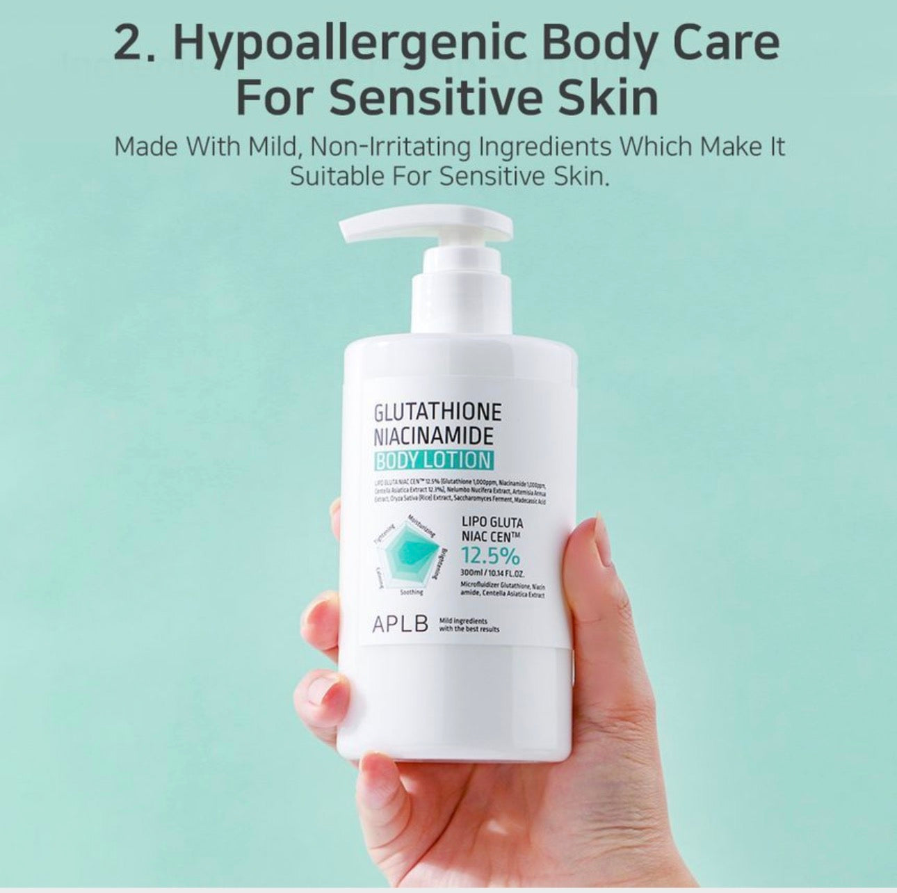 APLB Glutathione Niacinamide Body Lotion