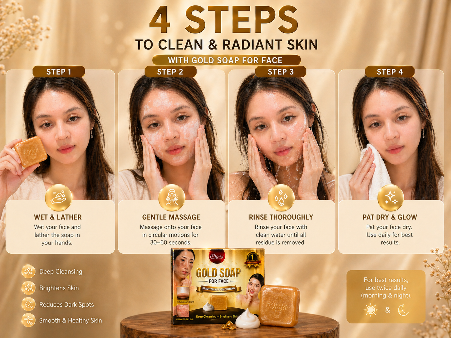 Otata Brand: Cleansing Gold Soap