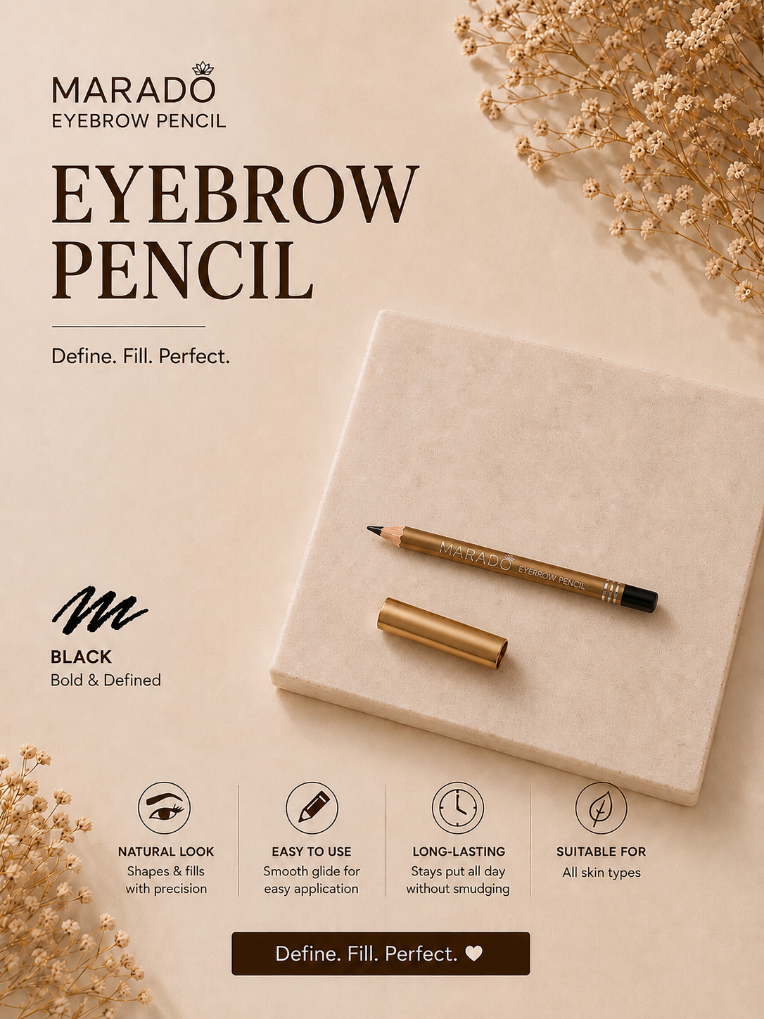 Wholesale Morado Eyebrow Pencil (Dark Brown)