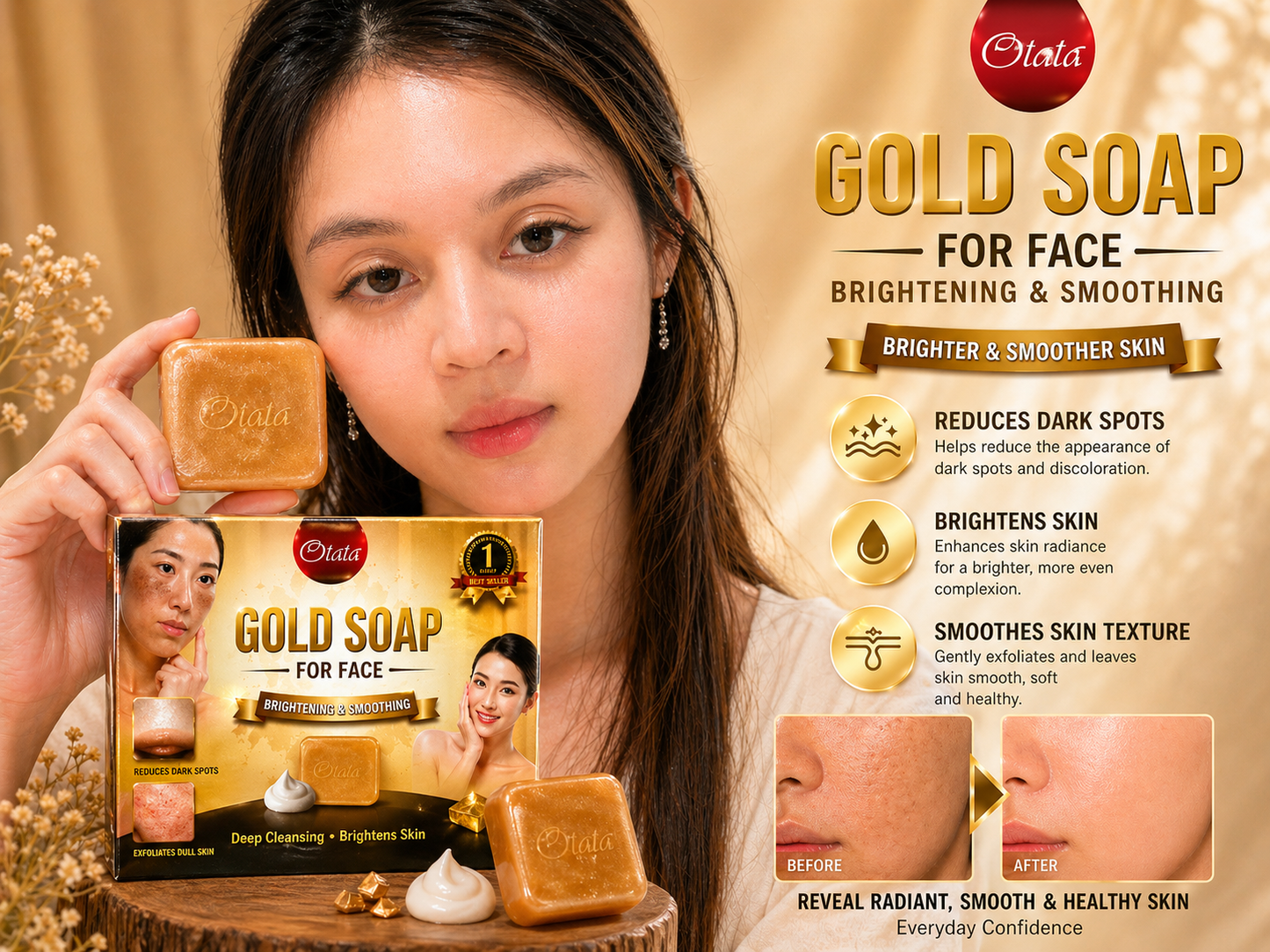 Otata Brand: Cleansing Gold Soap