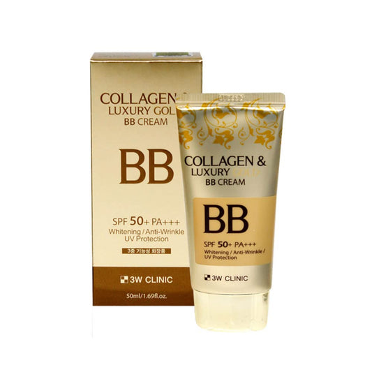 3W CLINIC Collagen & Luxury BB Cream SPF50+/PA+++ Wrinkle Care