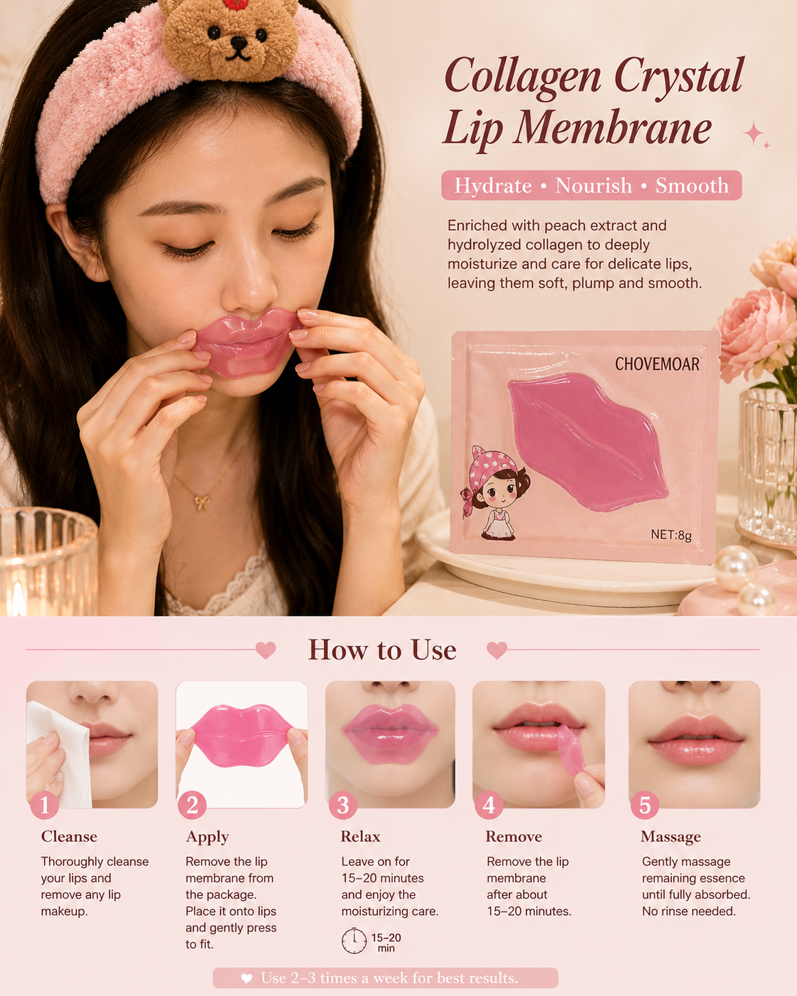 Wholesale Collagen Lip Mask (100 pcs)